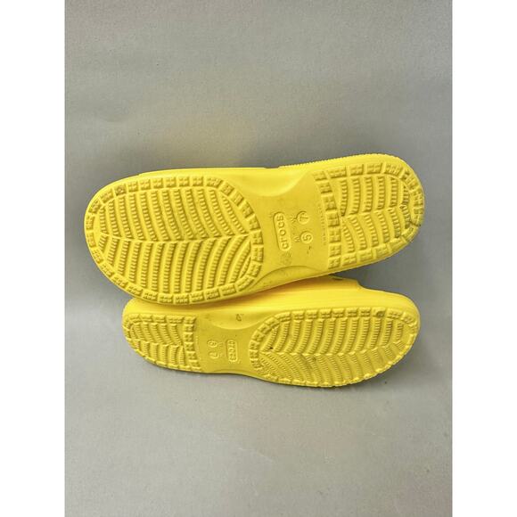 Crocs Classic Wu-Tang Slide Sandals in Yellow/Black Mens Size 5 Womens 7 - Picture 11 of 14